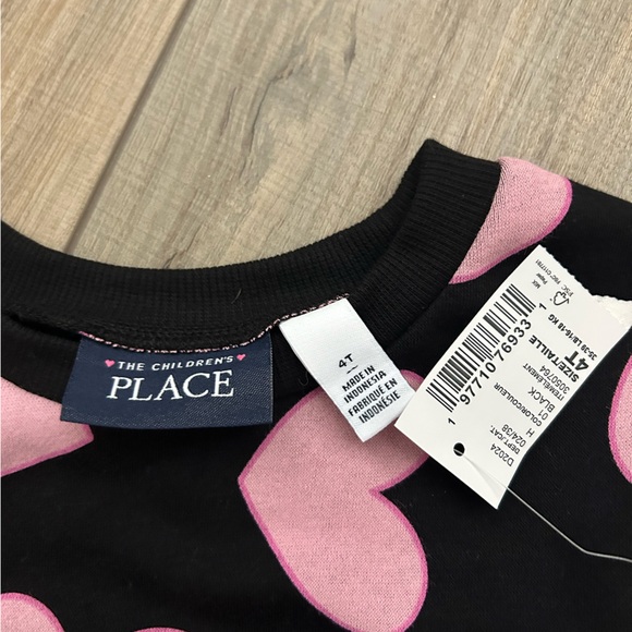 2/$18 NWT Girls The Children’s Place Pink Sweatshirt and Leggings Set - Size 4T - Picture 4 of 10